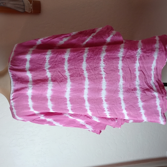 Catherines Tie Dye Poncho Style Plus Size Blouse - Picture 4 of 7